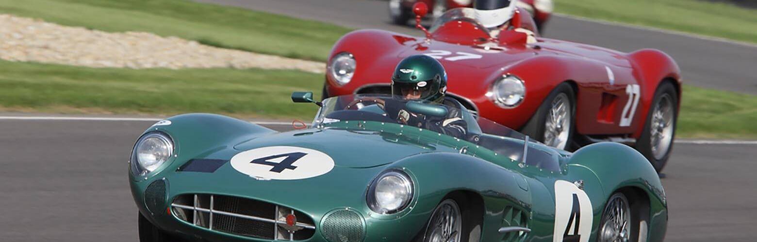 classic cars racing at Goodwood